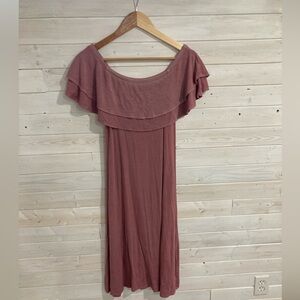 AMERICAN EAGLE tshirt dress ruffle detail size small